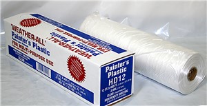 TRM WEATHER-ALL PAINTER&#39;S PLASTIC SHEETING 12&#39; X 400&#39; (.31 MIL)
