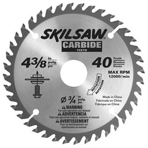 SKIL 3600 CARBIDE SAW BLADE FOR 4-3/8&quot; X 40&quot; TOOTH