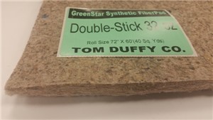 GREEN STAR DOUBLE STICK SYNTHETIC FIBER PAD 32-OZ 40-SY/RL