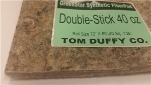 GREEN STAR DOUBLE STICK SYNTHETIC FIBER PAD 40-OZ 40-SY/RL