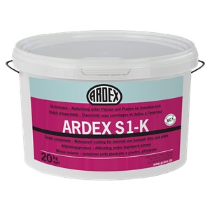 ARDEX S 1-K ONE COMPONENT WATERPOOFING CRACK ISO 3.5-GA/PA