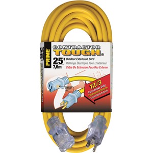 12/3 PRIMELOCK EXTENSION CORD LIGHTED END 25&#39;