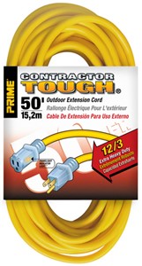 12/3 PRIMELOCK EXTENSION CORD LIGHTED END 50&#39;
