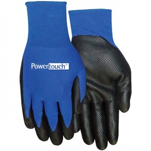 POWERTOUCH TEXTURED GEL FOAM NITRILE PALM GLOVES LARGE