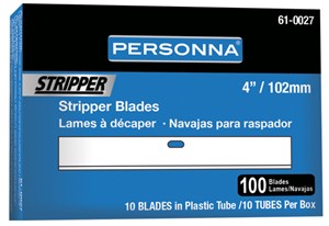 PERSONNA 61-0027 STRIPPER BLADES 4&quot; TUBE 10/TB