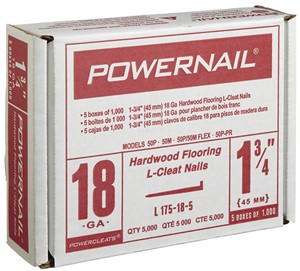 POWERNAIL 1-3/4&quot; L-POWERCLEATS 18GA 1,000/BX
