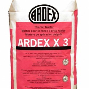 ARDEX X-3 THIN SET TILE&amp;STONE MORTAR GRAY 40-LB/BG